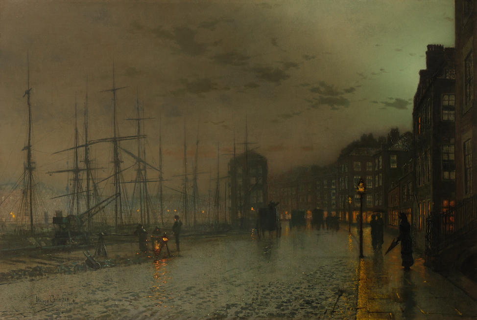John Atkinson Grimshaw (British, 1836-1893) Glasgow docks