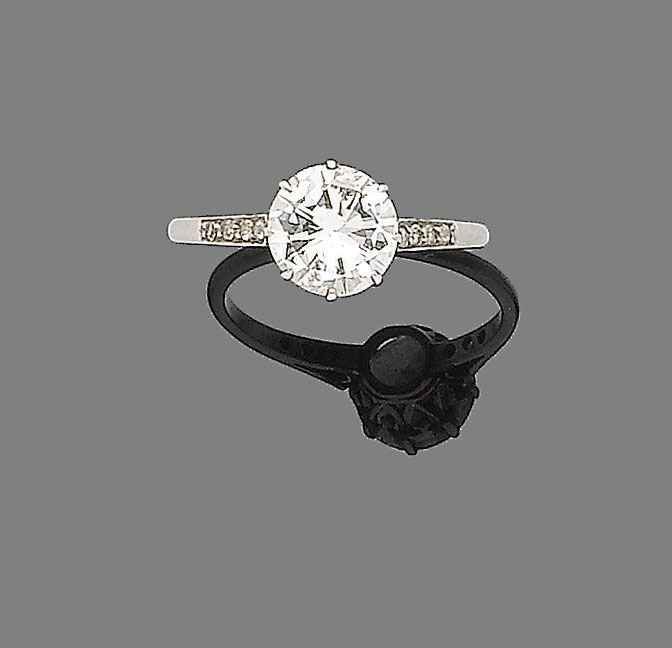 A diamond single-stone ring