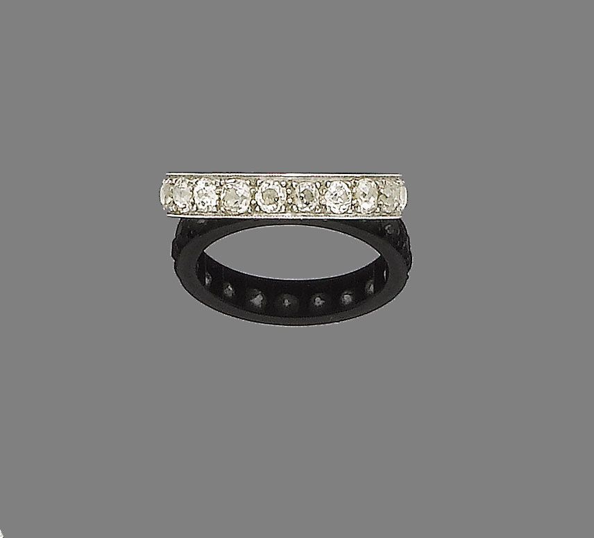 A diamond eternity ring