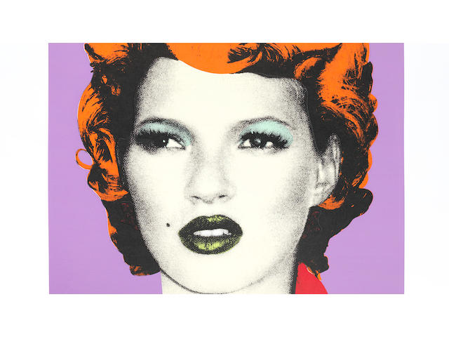 Banksy (b. 1975) Kate Moss (Purple and Orange)