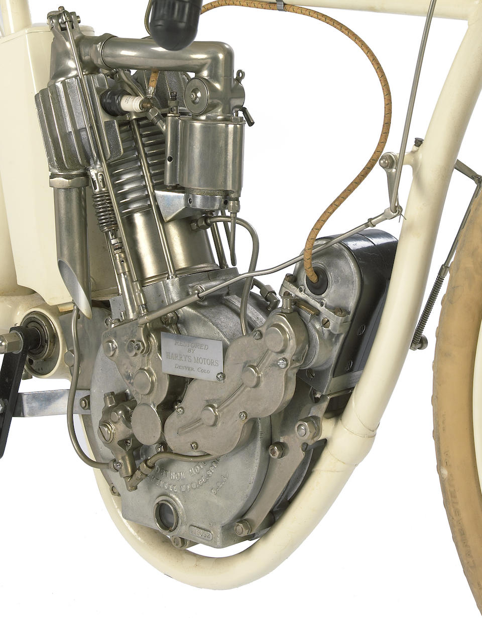 The ex-Steve McQueen,1914 Indian Model F Board-Track Racing Motorcycle Engine no. 41F092