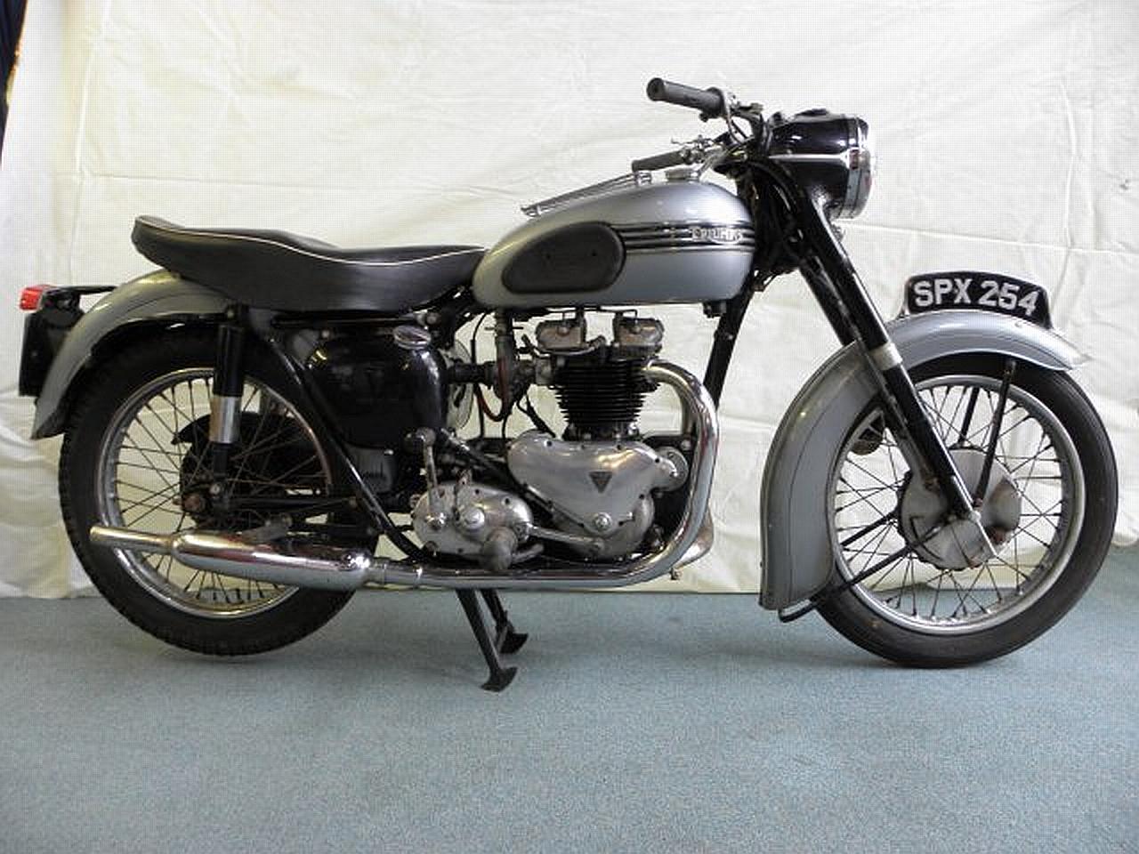 Bonhams Cars : One owner, 4,550 miles from new,1955 Triumph 649cc Tiger ...