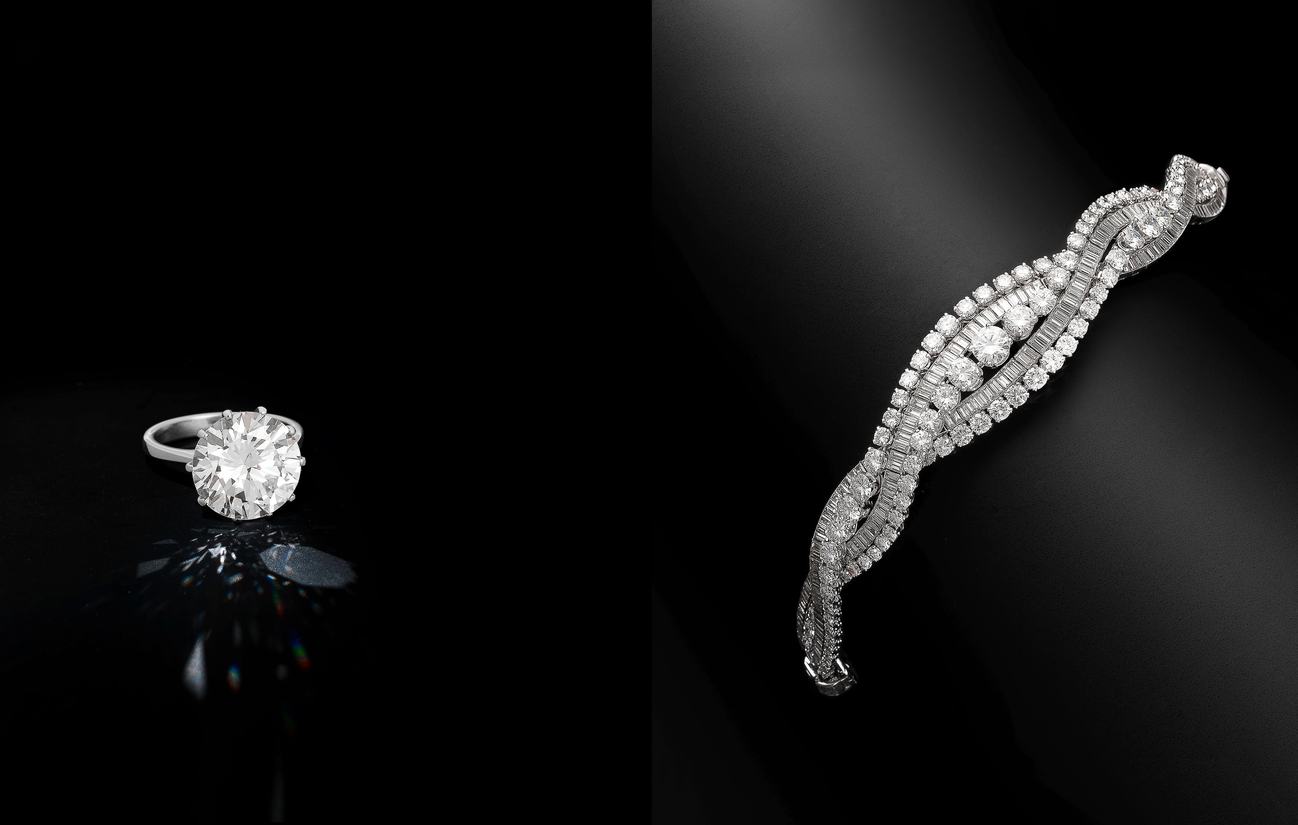 A diamond single-stone ring