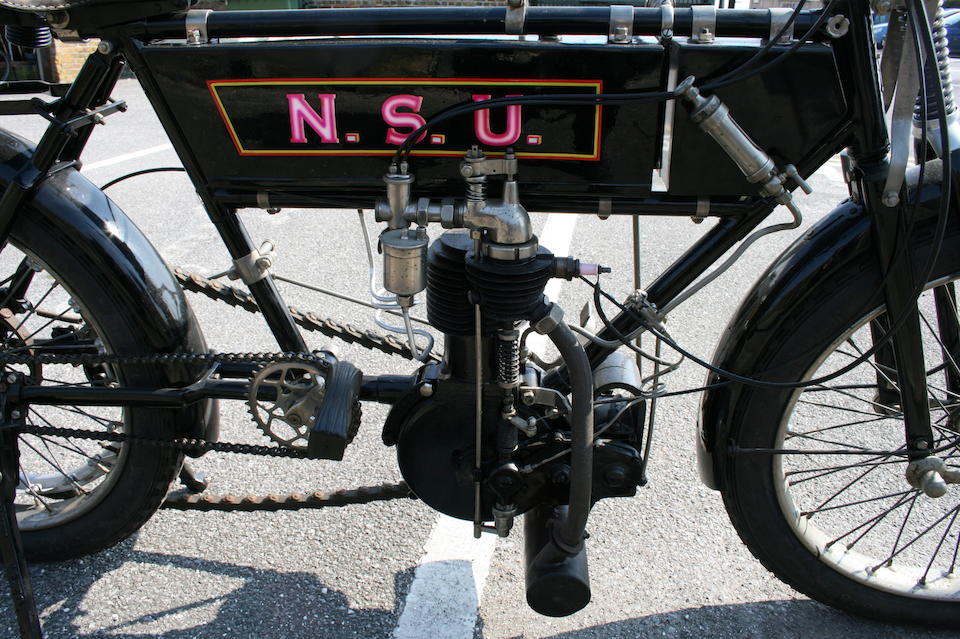1907 NSU 460cc Frame no. 163550 Engine no. 11192