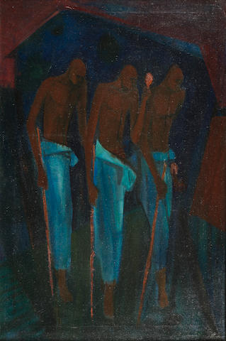 Yusuf Adebayo Cameron Grillo (Nigerian, born 1934) The Mourners