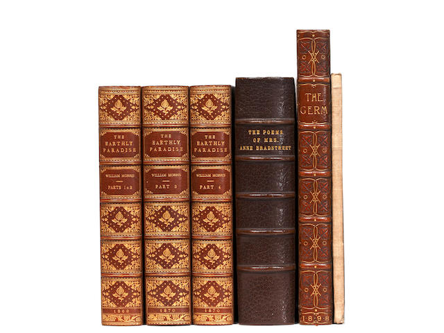 MORRIS (WILLIAM) The Earthly Paradise. A Poem, 3 vol., 1868-70; and others, inc. The Germ on Vellum (6)
