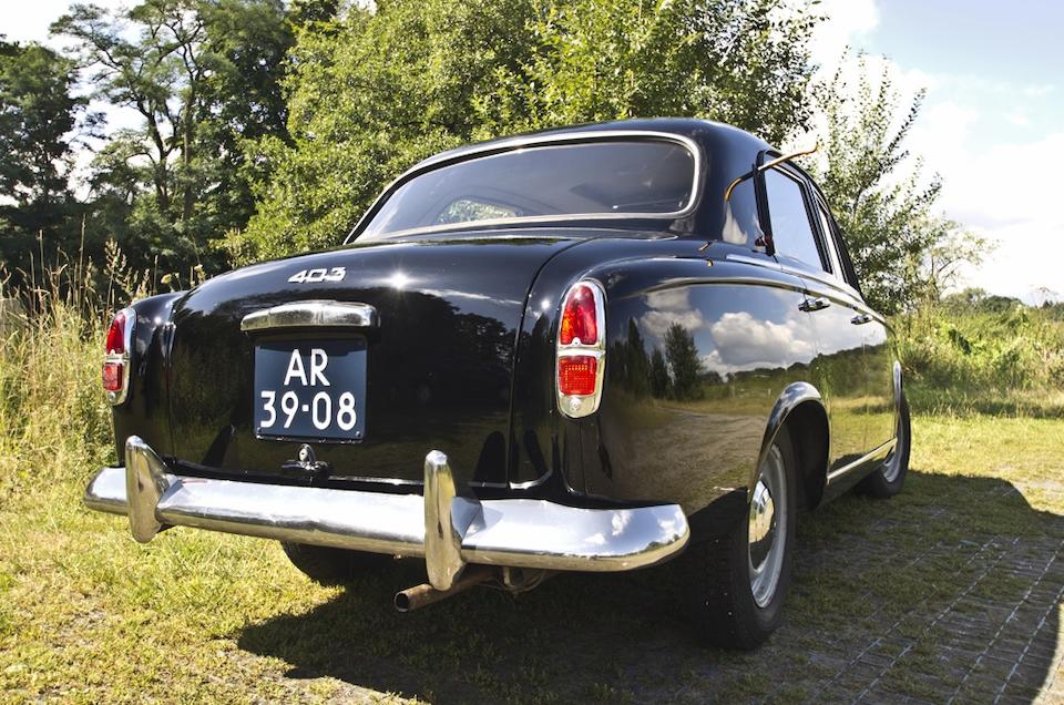 Mille Miglia eligible,1956 Peugeot 403 Saloon  Chassis no. 2048713 Engine no. 2048713