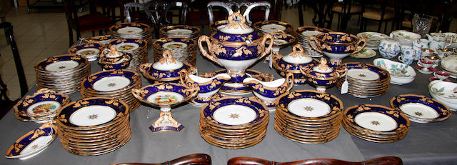 A Ridgway porcelain dinner service circa 1840-1845