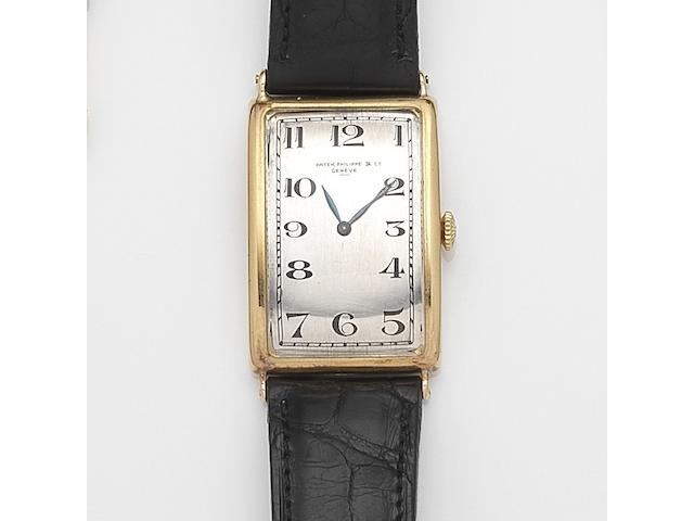Patek Philippe. An 18ct gold manual wind wristwatchCase No.289464, Movement No.201374, Circa 1925