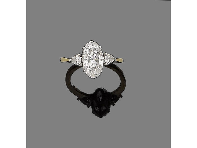 A diamond single-stone ring, by Boodle and Dunthorne