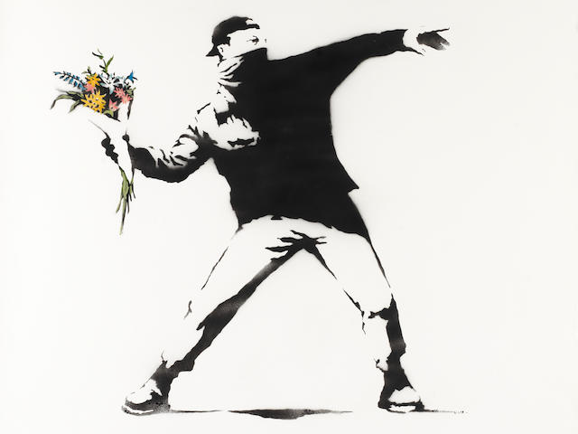 Banksy (b. 1975) Love is in the Air