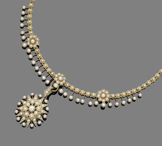 Bonhams : A late 19th century pearl necklace (2)