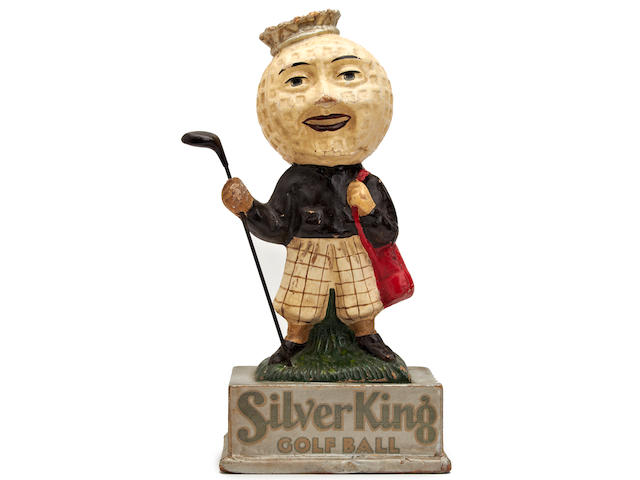 A fine Silver King golf ball point of sale advertising figurine