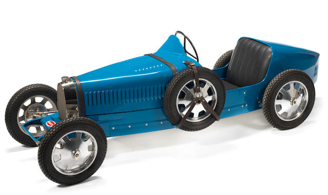 A half scale 'Baby' Bugatti Type 52 replica child's car, by Crosthwaite & Gardiner,