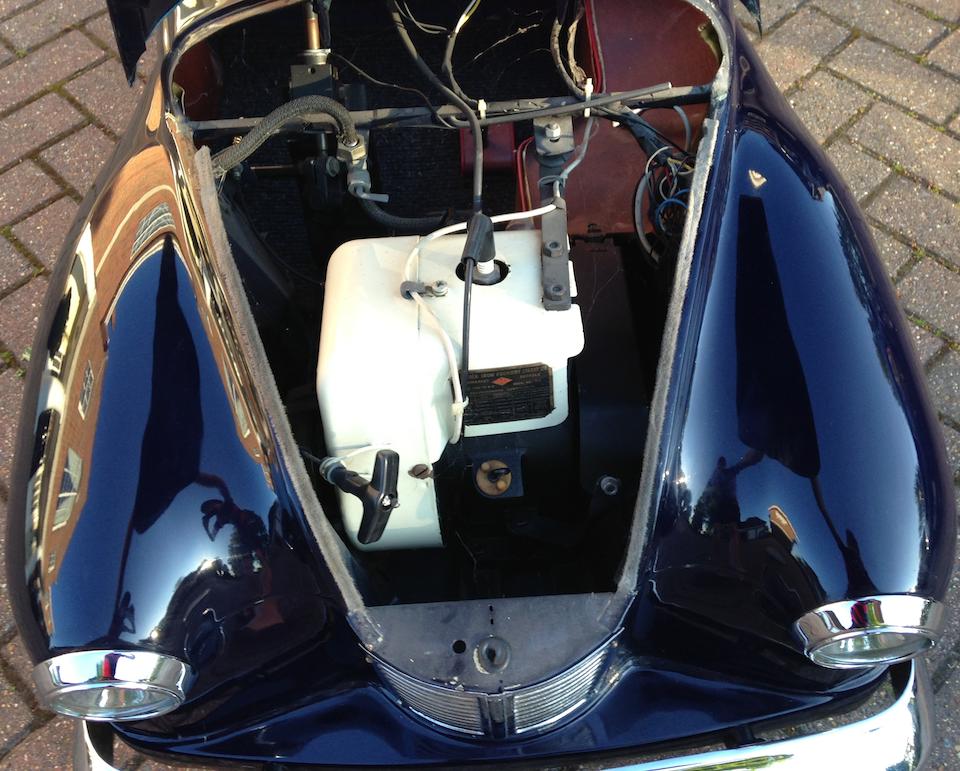 A modified Austin J40 pedal car, converted to petrol power,