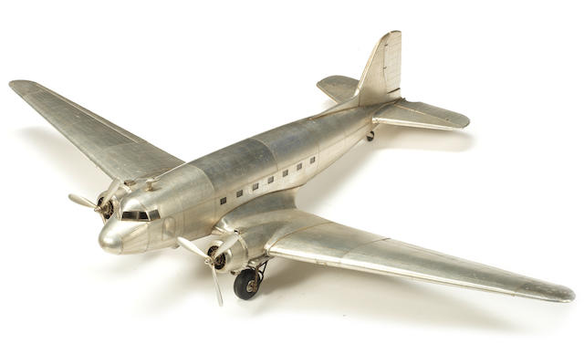 A 1:30 scale model of a Douglas DC-3 Dakota,