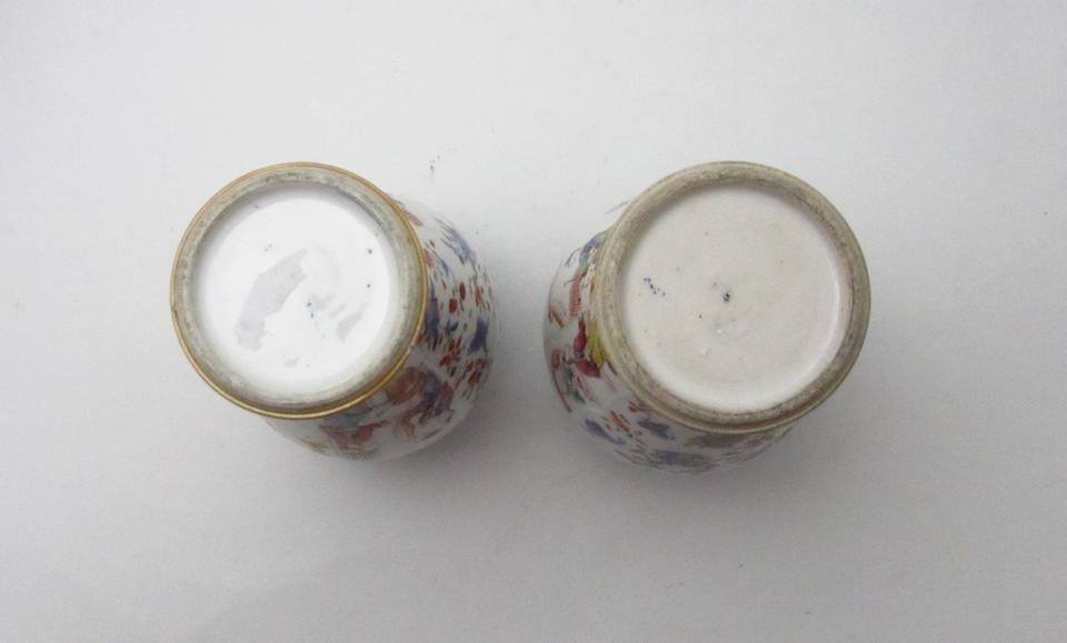 A pair of famille rose baluster vases 18th century
