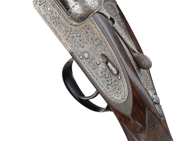 A fine 20-bore (3in) 'Royal' single-trigger self-opening sidelock ejector gun by Holland & Holland, no. 40404/40085 In its lightweight leather case