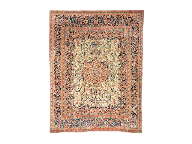 A Mohtashem Kashan carpet, Central Persia, circa 1890, 283cm x 222cm