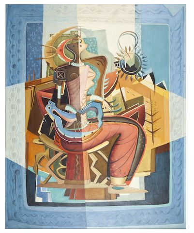 Bonhams Alexis Preller South African 1911 1975 Woman With A Lyre Bonhams Alexis Preller South African 1911 1975 Woman With A Lyre