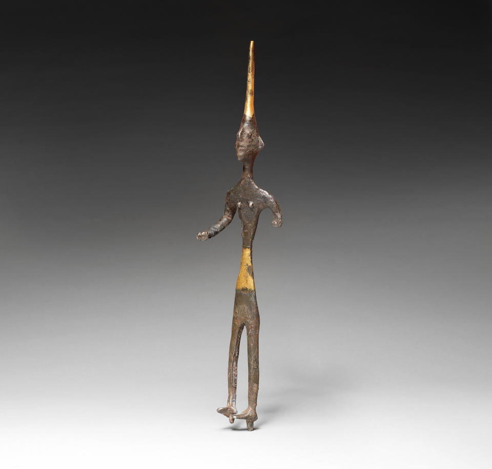 A Canaanite silver and gold figure
