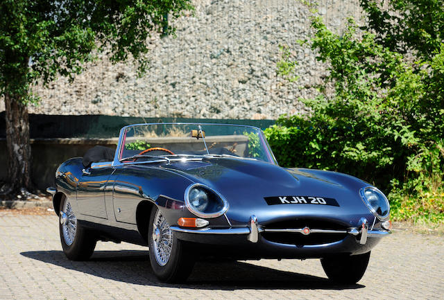 Single family ownership since 1963; 32,000 miles from new,1961 Jaguar E-Type 3.8-Litre Series 1 'Flat Floor' Roadster  Chassis no. 850038 Engine no. R1187-9