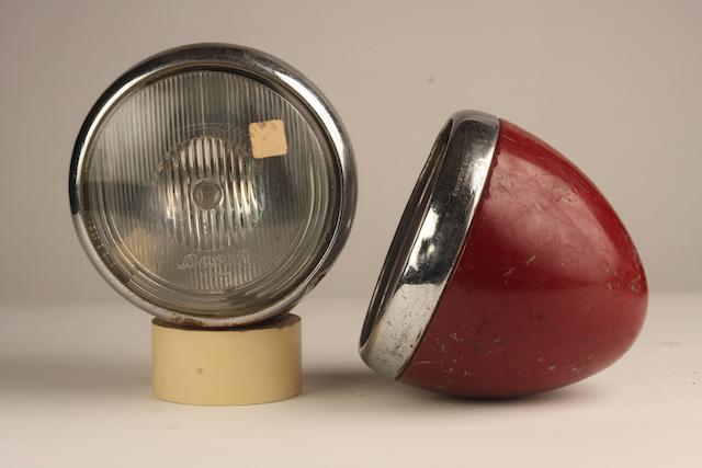 A pair of Bosch headlamps,