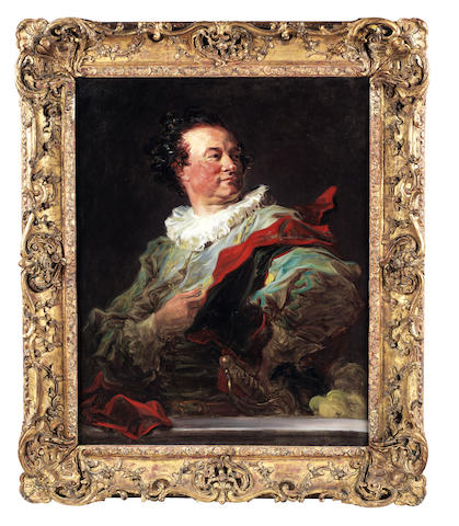 Jean Honor&#233; Fragonard (French, 1732-1806) Portrait of Fran&#231;ois-Henri, 5th duc d'Harcourt, half-length and looking over his shoulder to his left