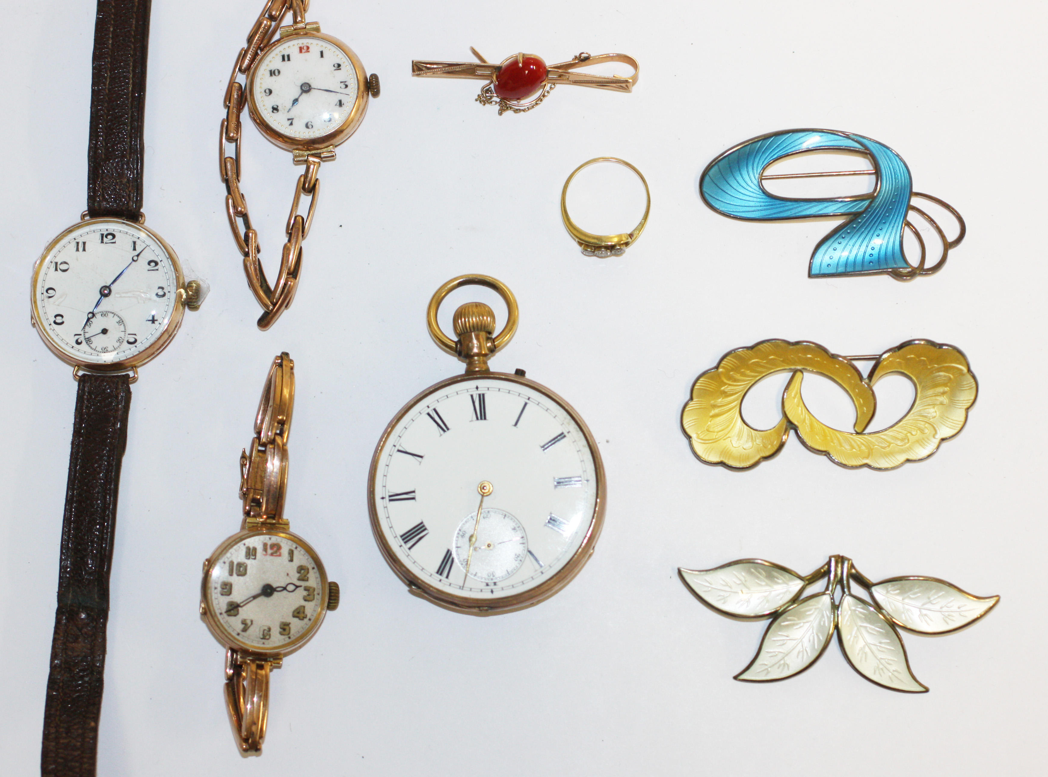 A collection of watches and jewellery,