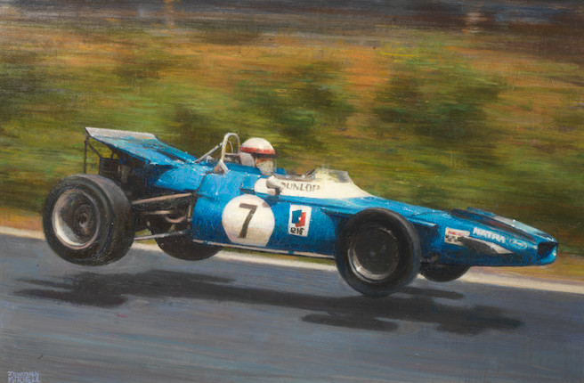 To be sold on behalf of Dyslexia Scotland,Jonathan Mitchell, '1969 German Grand Prix - Jackie Stewart in the Matra MS80' image 1