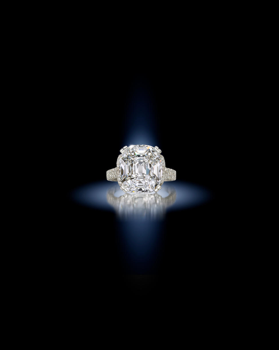 A magnificent diamond single-stone ring, by David Morris