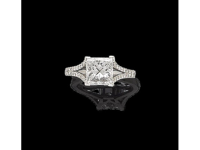 A diamond single-stone ring, by Boodles