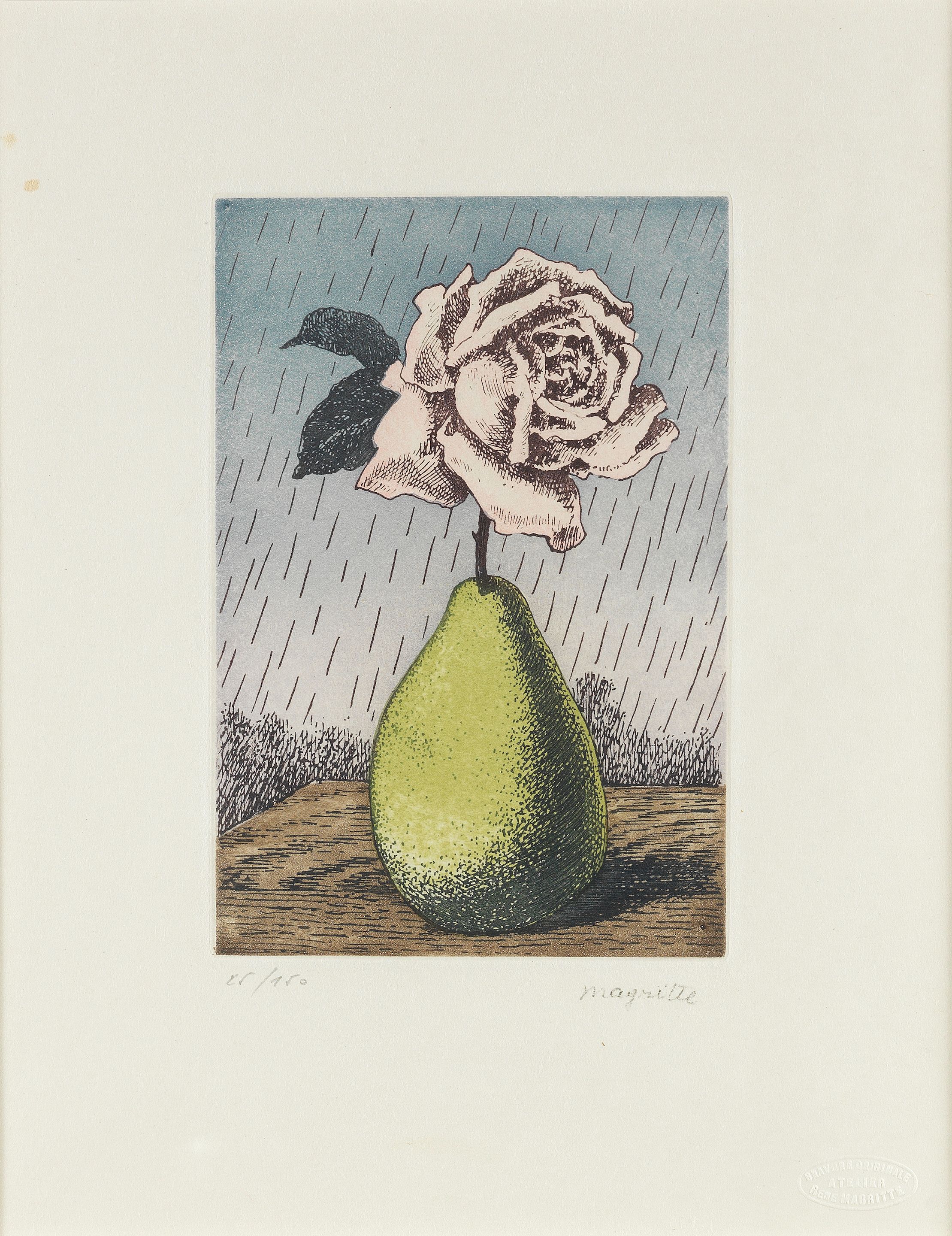 Bonhams After René Magritte (Belgian, 18981967) Poire et Rose, from