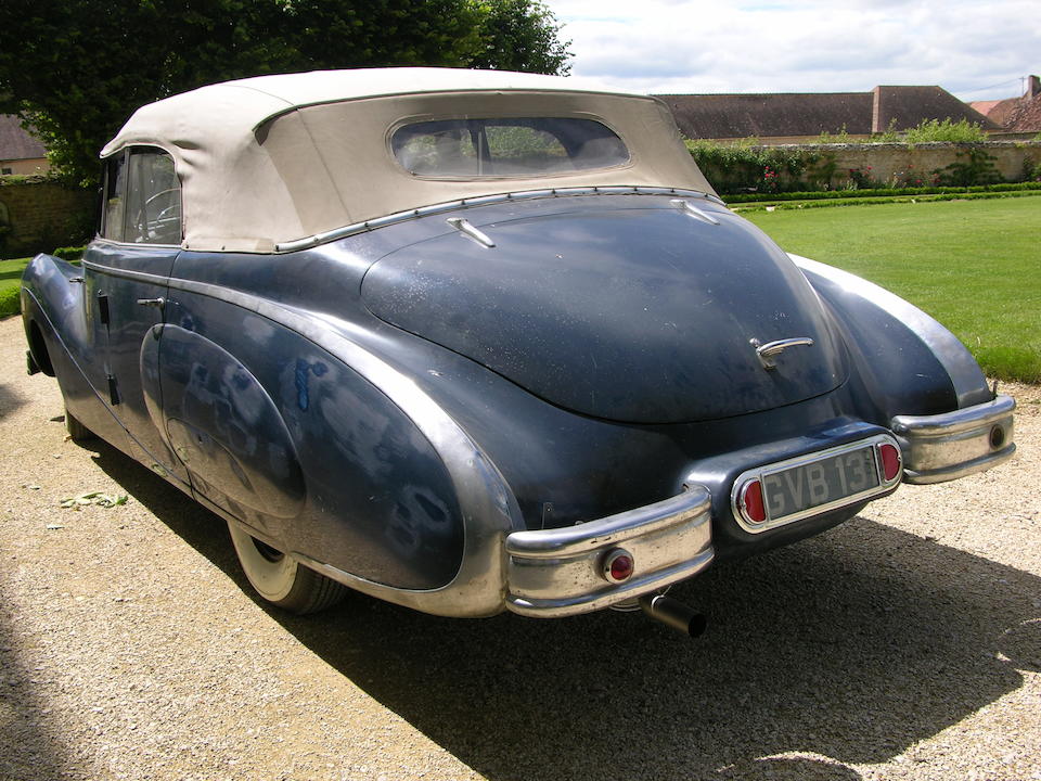 Unique Coachwork by Vesters & Neirinck of Brussels,1949 Austin A125 Sheerline Cabriolet  Chassis no. DCL 2729 Engine no. ID 4033