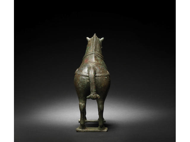 An important Post-Sassanian bronze Horse Persia, circa 7th/ 8th Century