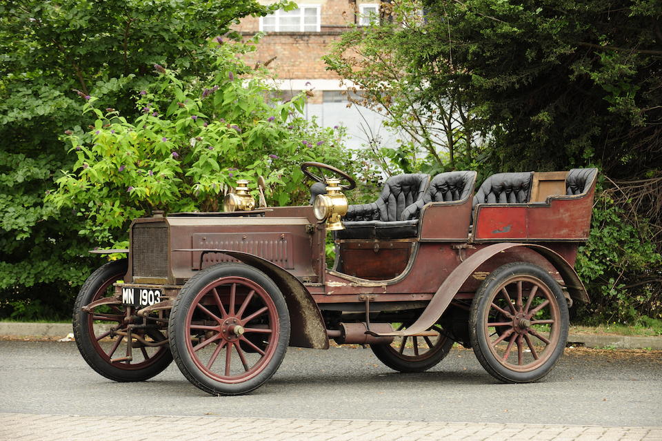 Single family ownership since 1908,Believed 1903 Lacoste et Battmann 12hp Twin-Cylinder Four-Seat Rear-Entrance Tonneau  Engine no. 553