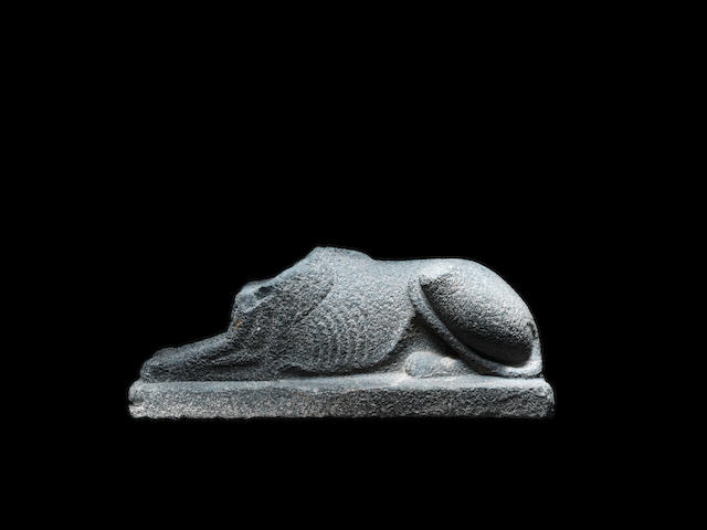A Romano-Egyptian basalt sphinx