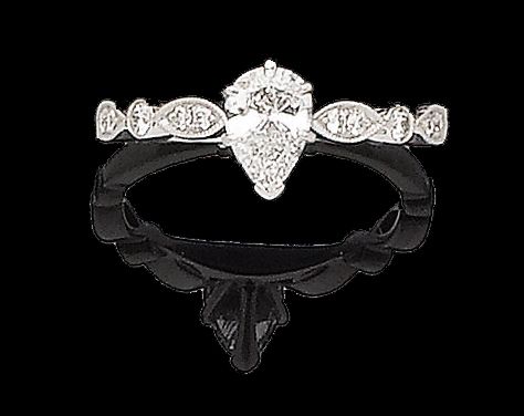 A diamond single-stone ring