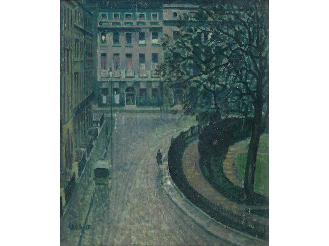 Derwent Lees (British, 1885-1931) Fitzroy Square from Sickert's old studio