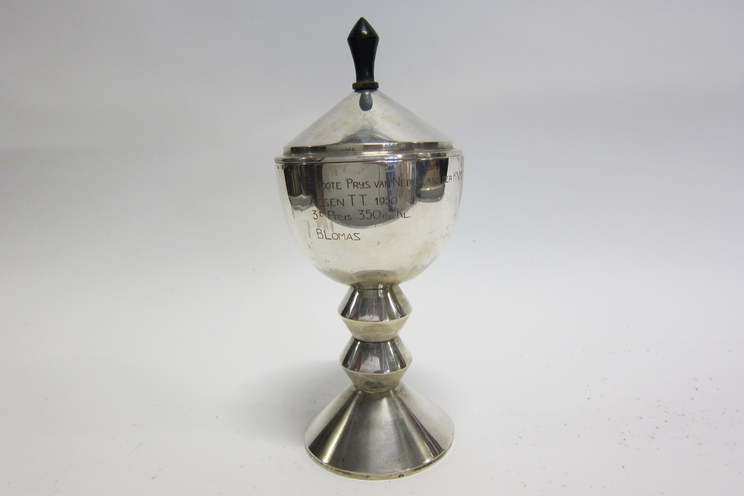 Bonhams Cars A 1950 Dutch Grand Prix 3rd place trophy,