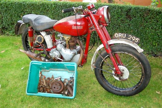 In the current ownership since 1970,1954 Panther 350cc Model 75 Project Frame no. 7849 Engine no. 55KS114B