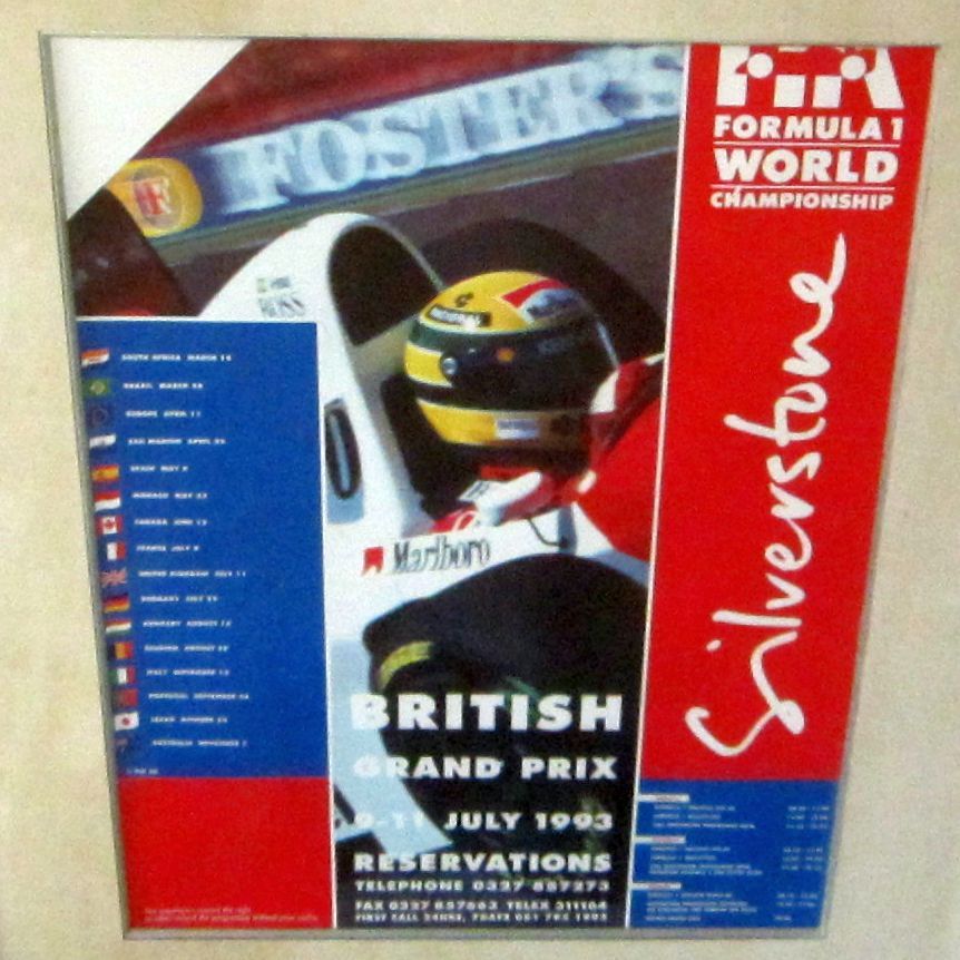 Bonhams Cars A 1993 British Grand Prix poster,