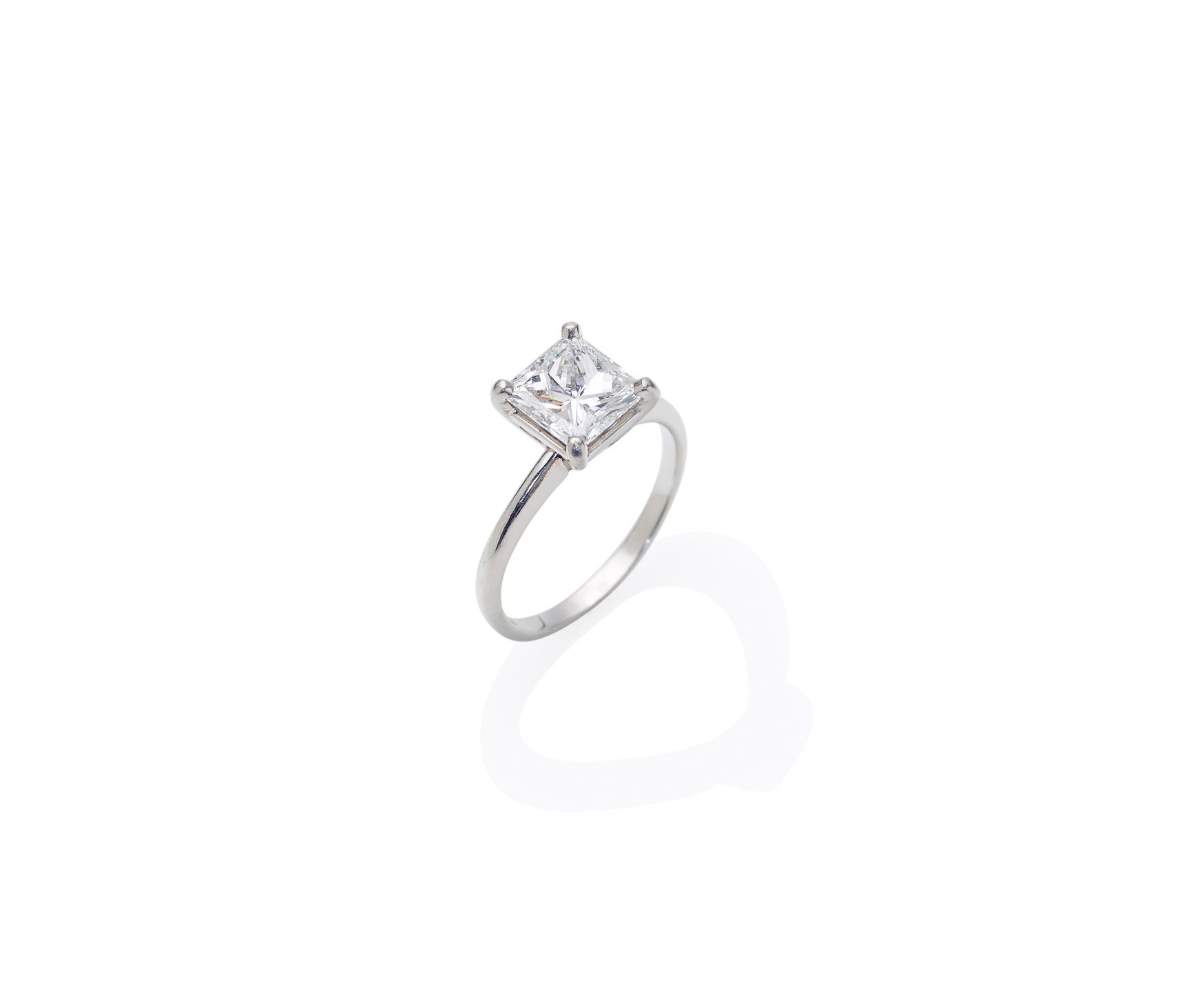 A diamond single-stone ring