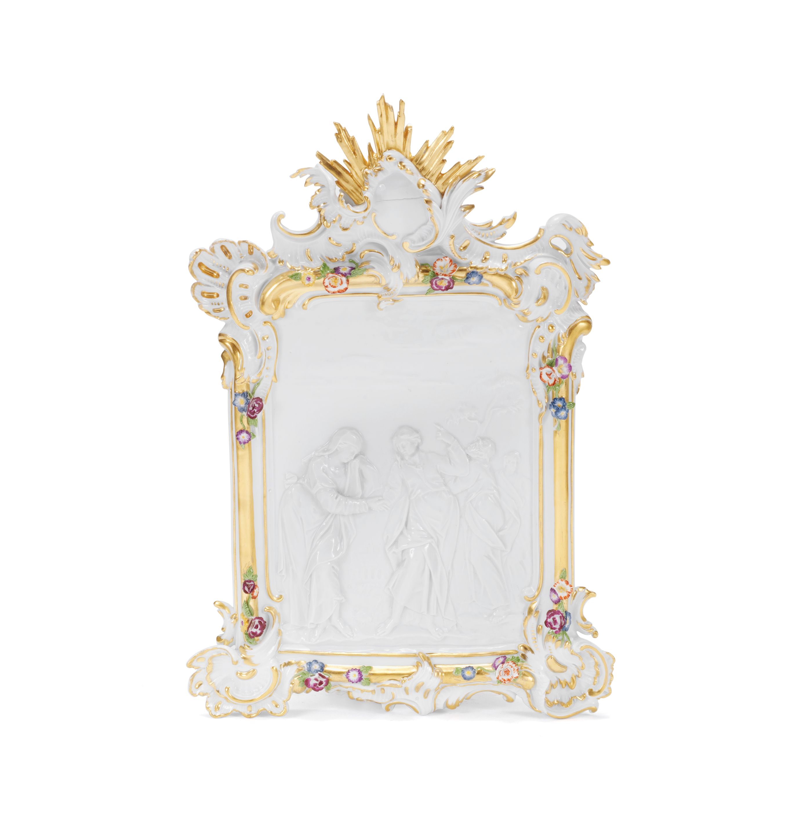 A Meissen rectangular relief plaque, second half 19th century