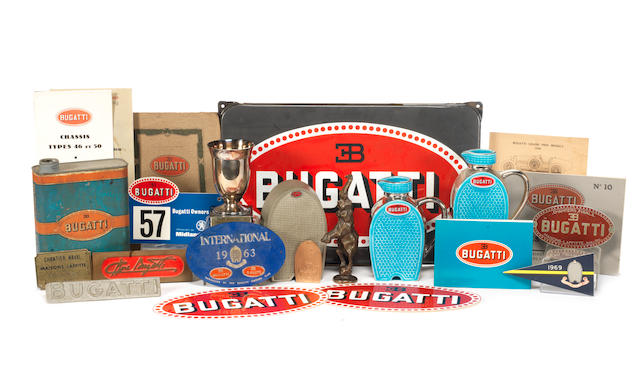 Assorted Bugatti collectables from the Estate of the Late H H Posner,