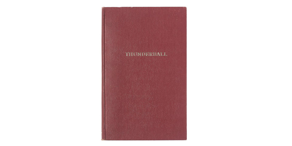 Thunderball / Jack Whittingham: A final edition bound script for the first James Bond screenplay Thunderball, circa 1960,