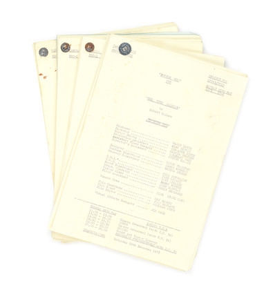 Doctor Who/ Jon Pertwee 'The Time Warrior' - A set of four camera scripts,  1973, 4 image 1