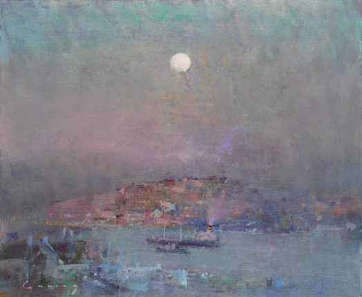 Bonhams Frederick Cuming RA NEAC (British, born 1930) View of Fowey