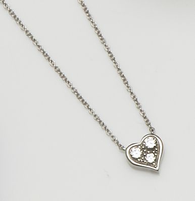 Bonhams Tiffany Co A Platinum And Diamond Heart Necklace Bonhams Tiffany Co A Platinum And Diamond Heart Necklace