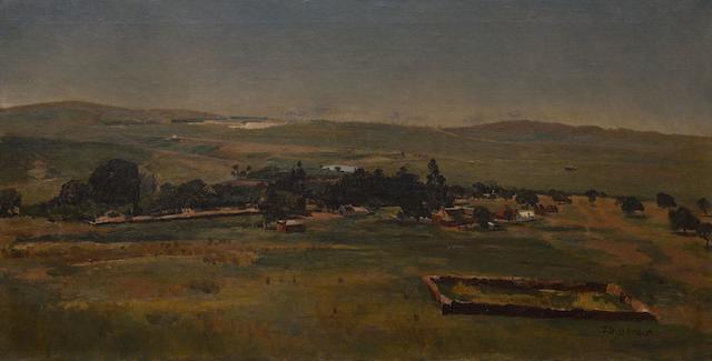 Frans David Oerder (South African, 1867-1944) Frederick Jacobus Bezuidenhout's Farm, Bezuidenhout Valley